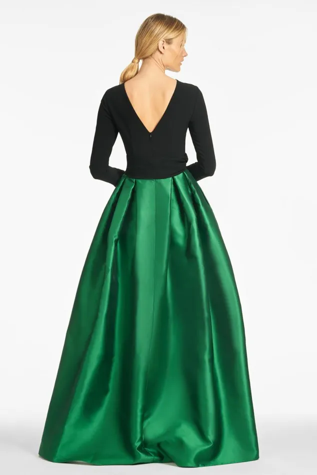 Evening Women Sachin and Babi Desdemona Gown 8211 BlackEmerald
