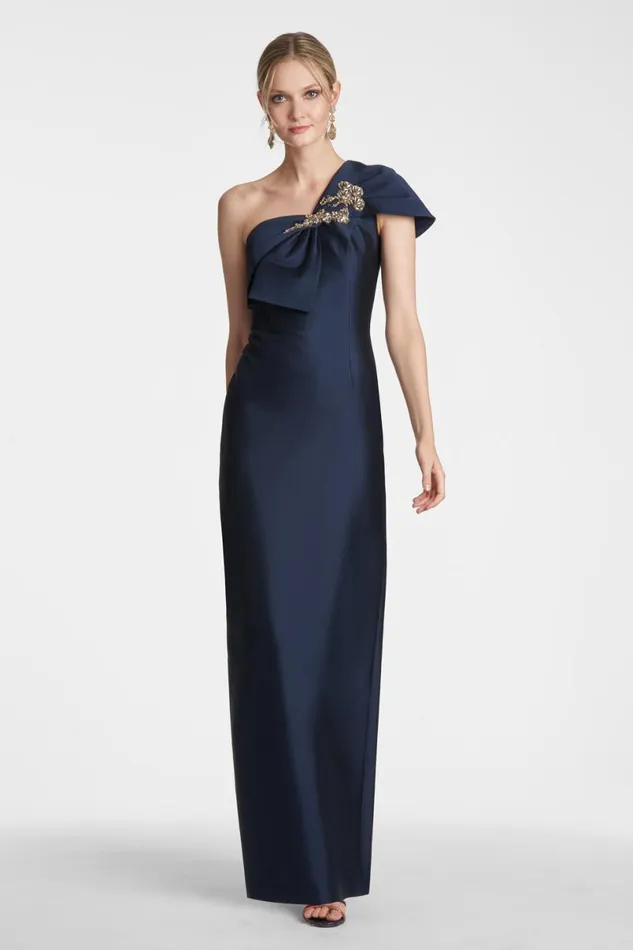 Evening Women Sachin and Babi Ines Gown 8211 Midnight