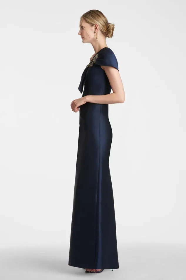Evening Women Sachin and Babi Ines Gown 8211 Midnight