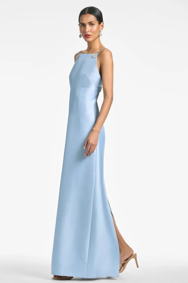 Evening Women Sachin and Babi Pryce Gown 8211 Glacial Blue