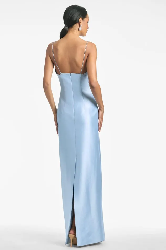 Evening Women Sachin and Babi Pryce Gown 8211 Glacial Blue