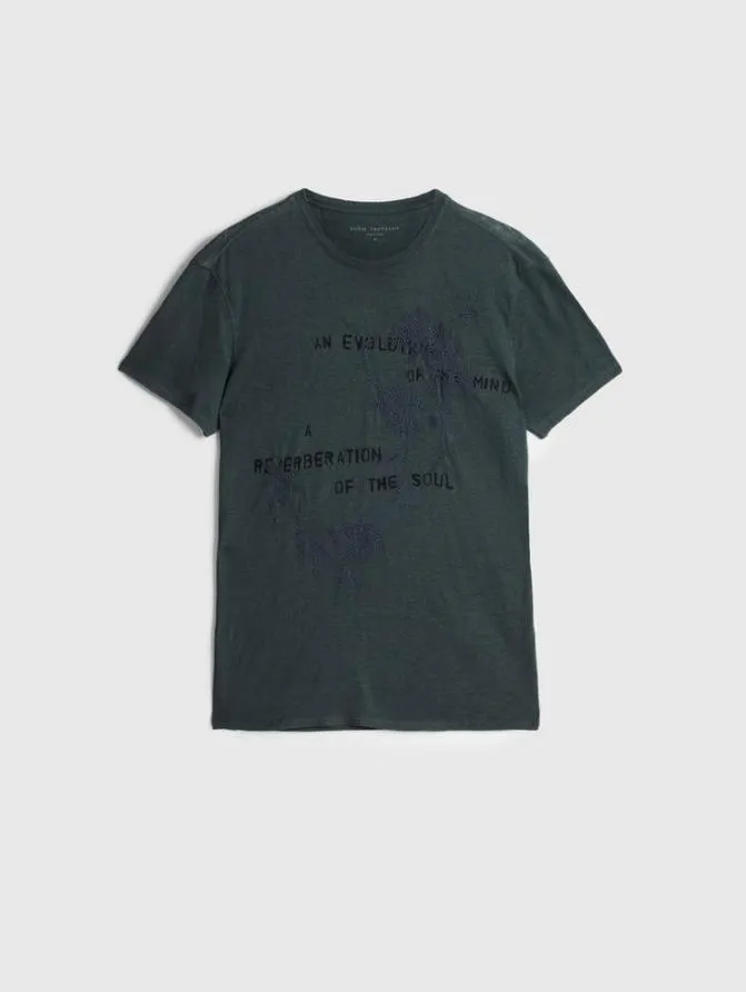 EVOLUTION TEE Dried Sage Clothing John Varvatos Graphic Tees