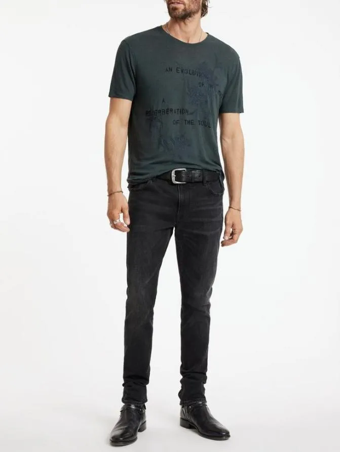 EVOLUTION TEE Dried Sage Clothing John Varvatos Graphic Tees