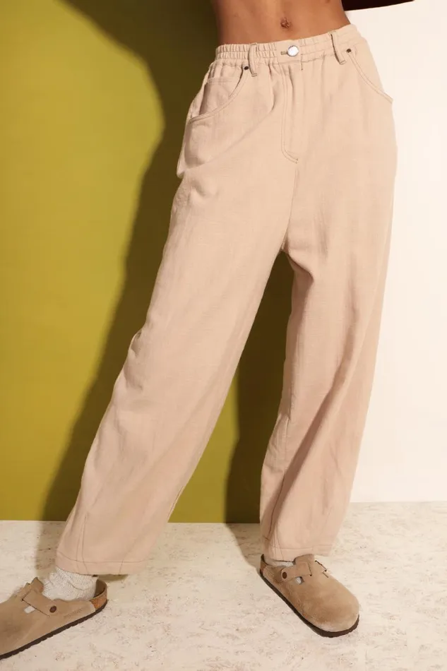 Fergus Trouser Fawn WomensShop LF Markey Trousers