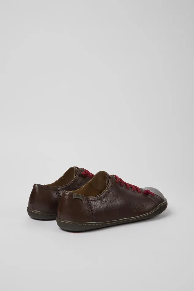 Flat Shoes Women Camper Peu Brown Leather Shoes Flat Shoes Women Camper Peu Brown Leather Shoes