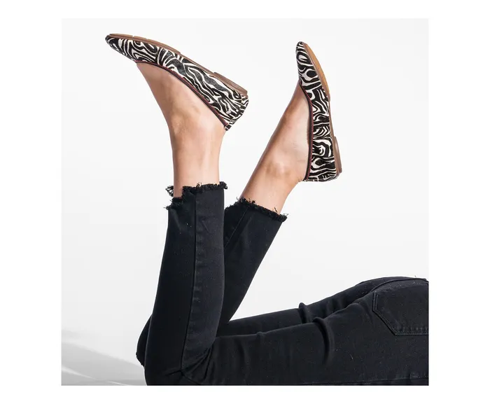 Flats and SlipOns Chaste Ballet Zebra Calf Hair 8211 Hush Puppies Women Flats and SlipOns Chaste Ballet Zebra Calf Hair 8211 Hush Puppies Women