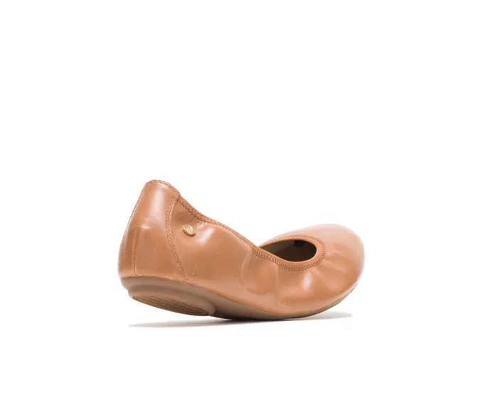 Flats and SlipOns Hush Puppies Women Chaste Ballet Cognac Leather Flats and SlipOns Hush Puppies Women Chaste Ballet Cognac Leather