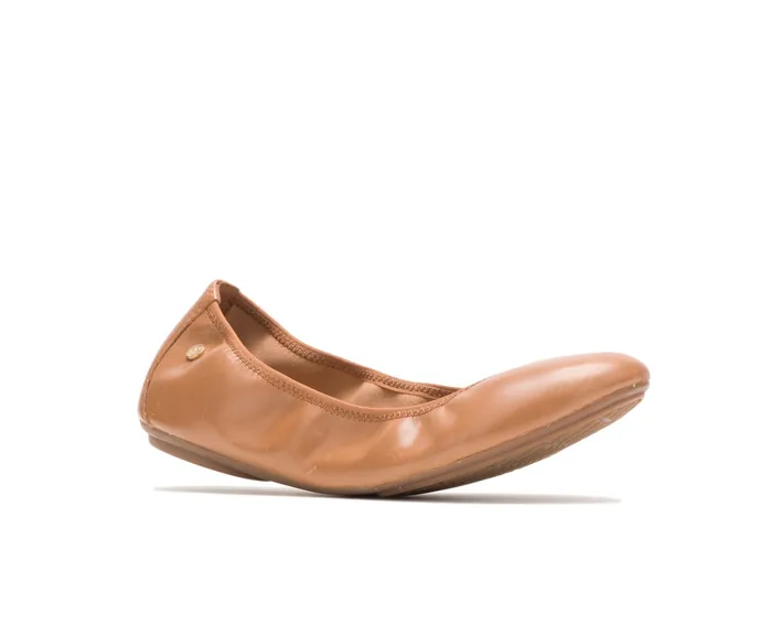 Flats and SlipOns Hush Puppies Women Chaste Ballet Cognac Leather Flats and SlipOns Hush Puppies Women Chaste Ballet Cognac Leather