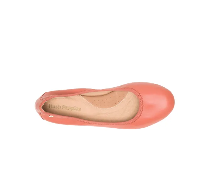Flats and SlipOns Hush Puppies Women Chaste Ballet Ginger Spice Leather Flats and SlipOns Hush Puppies Women Chaste Ballet Ginger Spice Leather