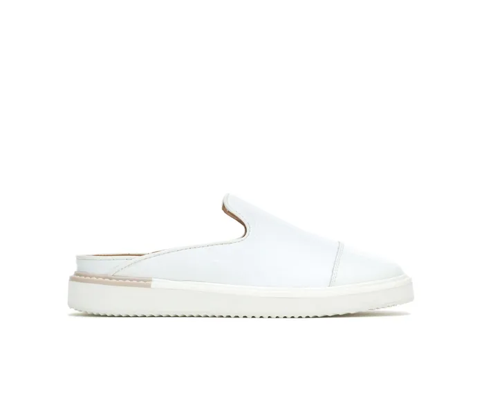 Flats and SlipOns Hush Puppies Women Sabine Mule White Leather