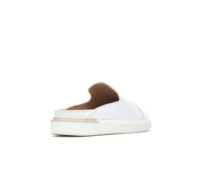 Flats and SlipOns Hush Puppies Women Sabine Mule White Leather