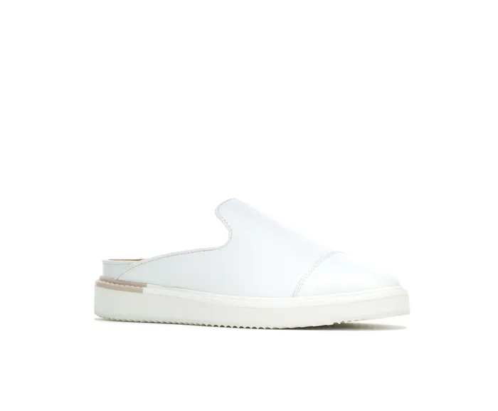 Flats and SlipOns Hush Puppies Women Sabine Mule White Leather