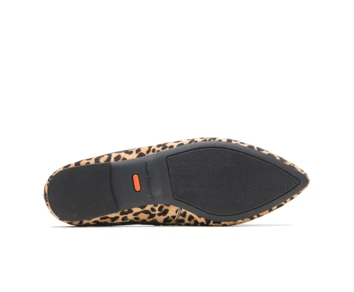 Flats and SlipOns Hush Puppies Women Sadie Tassel Mule Leopard Calf Hair Flats and SlipOns Hush Puppies Women Sadie Tassel Mule Leopard Calf Hair