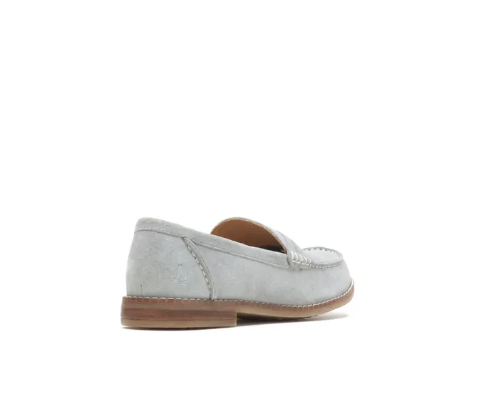 Flats and SlipOns Wren Loafer Frost Grey Suede Hush Puppies Women