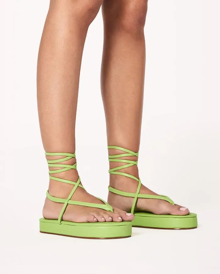 Flats Billini Sandals and Slides HANNI LIME
