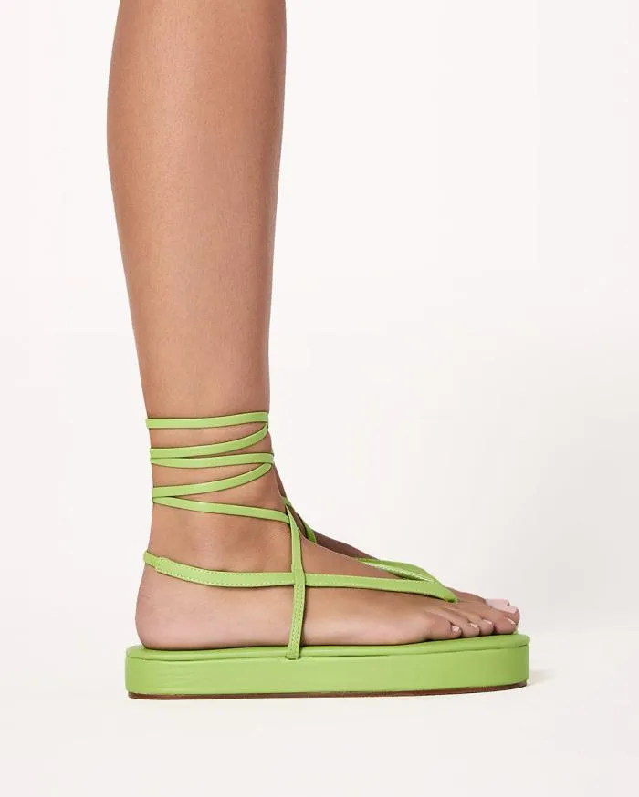 Flats Billini Sandals and Slides HANNI LIME