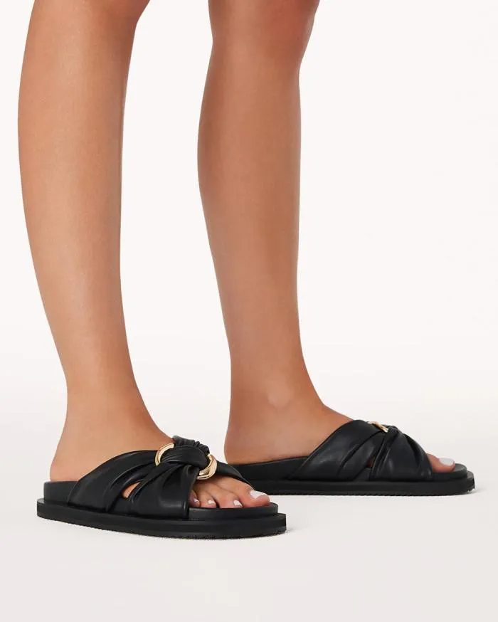 Flats Billini Sandals and Slides TANYA BLACK