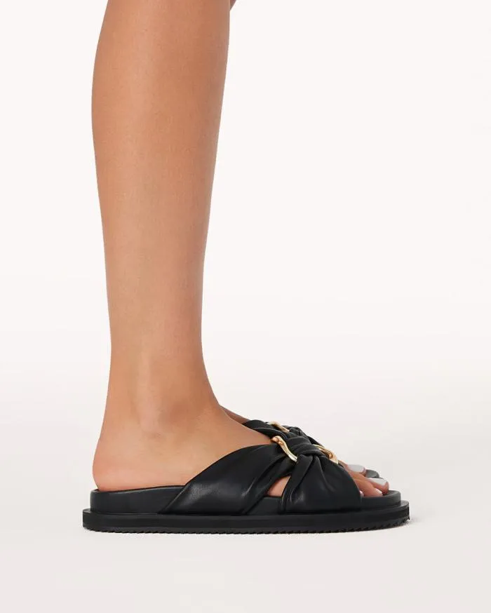 Flats Billini Sandals and Slides TANYA BLACK