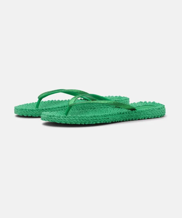 Flip Flop With Glitter 8211 Fern Green Shoes Ilse Jacobsen Flip Flops