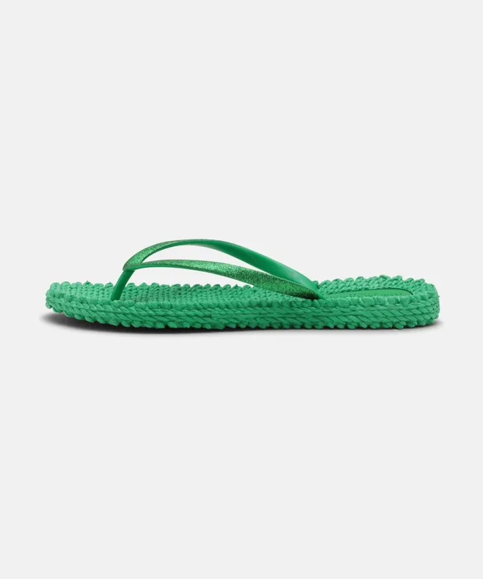 Flip Flop With Glitter 8211 Fern Green Shoes Ilse Jacobsen Flip Flops