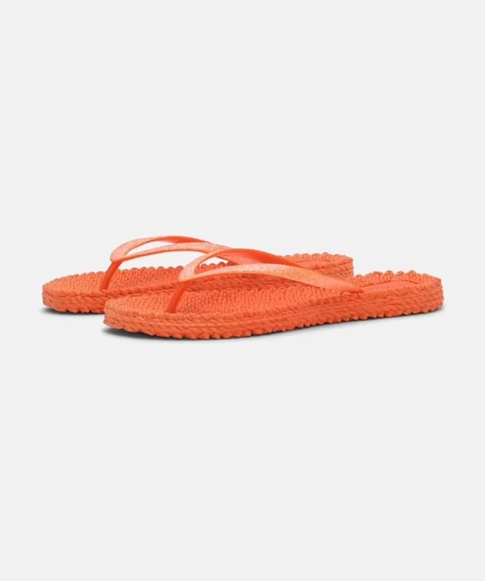 Flip Flop With Glitter 8211 Hot Orange Shoes Ilse Jacobsen Flip Flops
