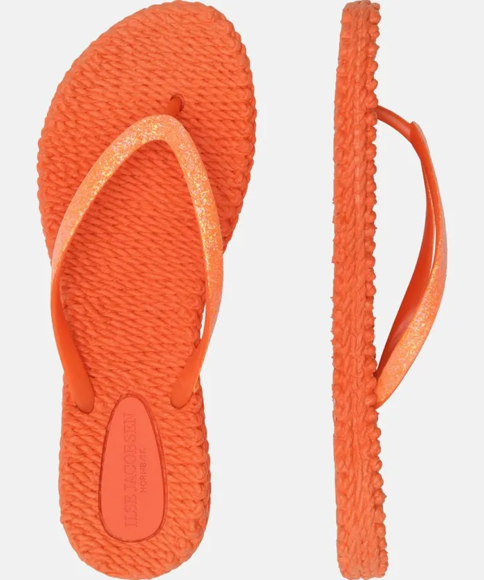 Flip Flop With Glitter 8211 Hot Orange Shoes Ilse Jacobsen Flip Flops Flip Flop With Glitter 8211 Hot Orange Shoes Ilse Jacobsen Flip Flops