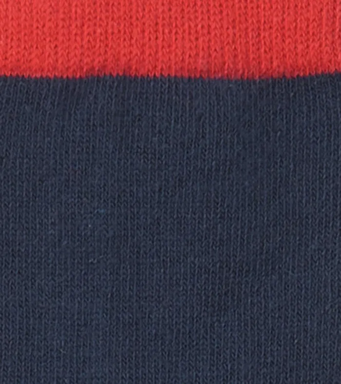 Footwear GirlsBoys Hatley Navy and Red Crew Socks