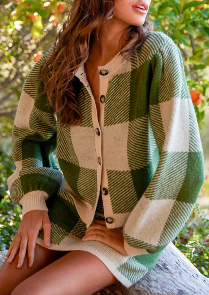 Forest School Cardigan Forestgingham Women Lost Wander Outerwear