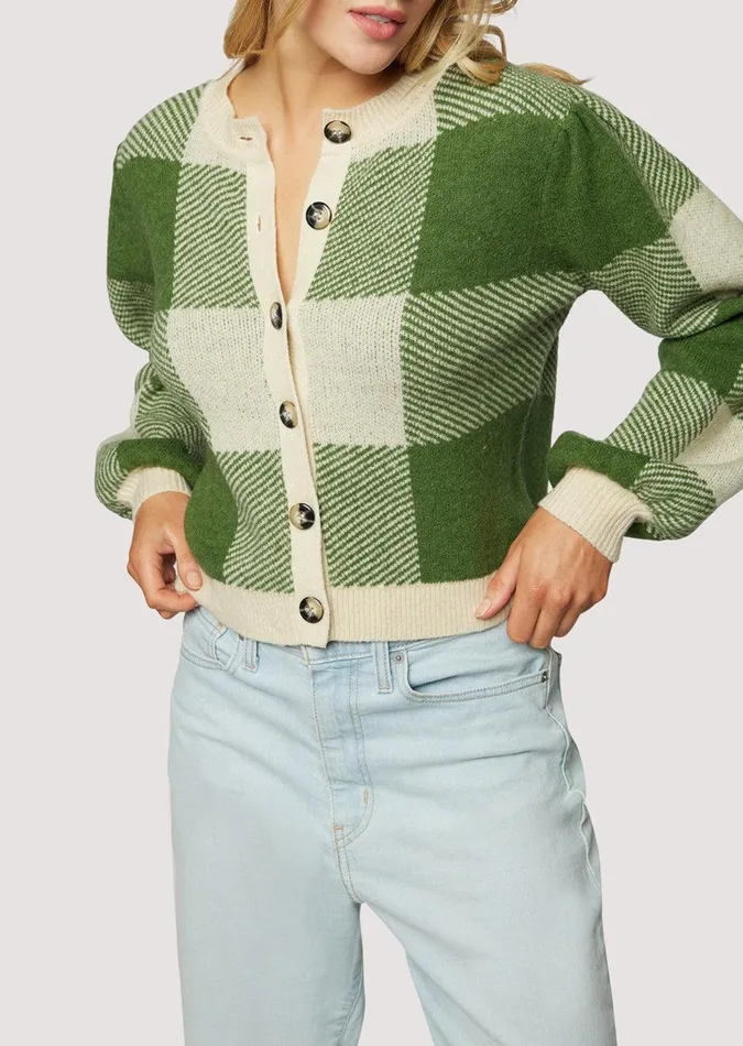 Forest School Cardigan Forestgingham Women Lost Wander Outerwear
