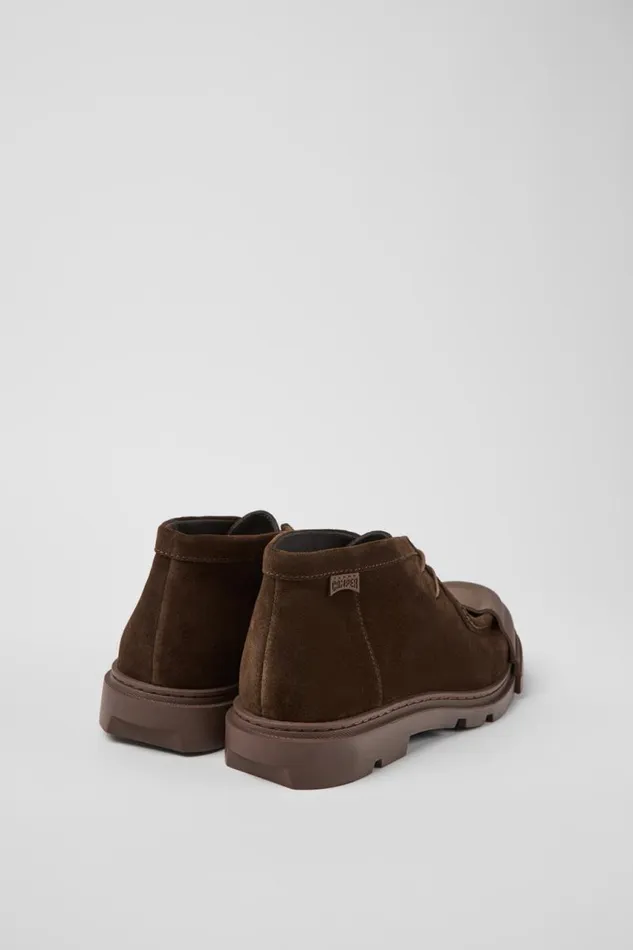 Formal Shoes Men Camper Junction Brown Nubuck Shoes