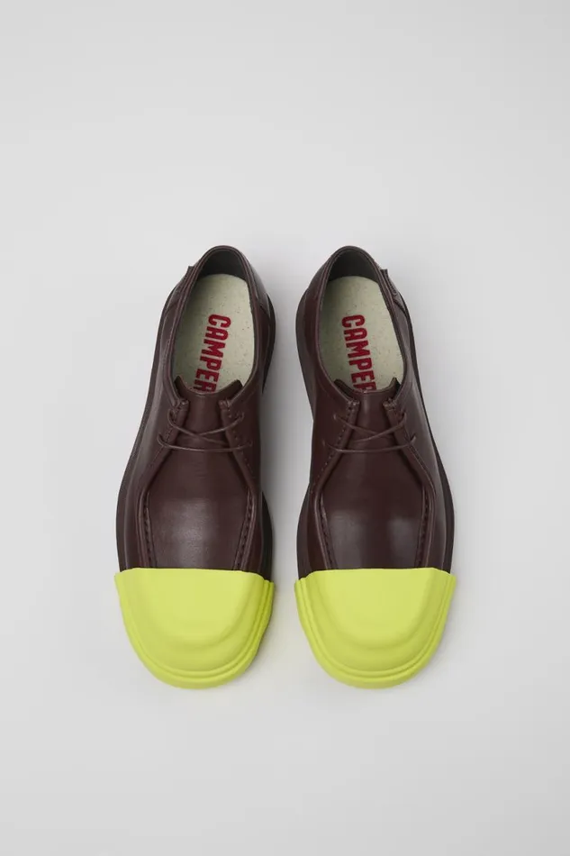 Formal Shoes Men Camper Junction Burgundy Leather Shoes Formal Shoes Men Camper Junction Burgundy Leather Shoes