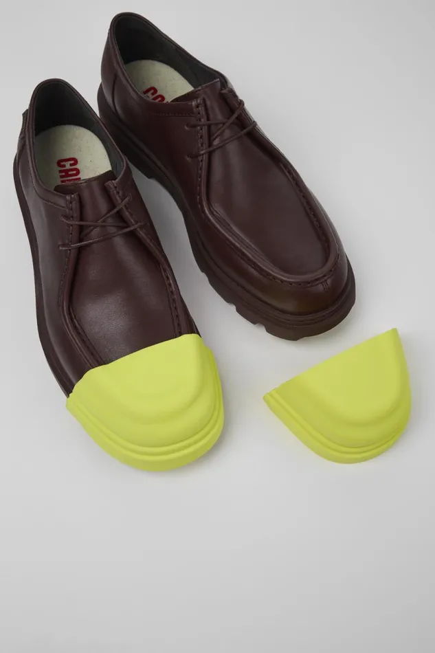 Formal Shoes Men Camper Junction Burgundy Leather Shoes Formal Shoes Men Camper Junction Burgundy Leather Shoes