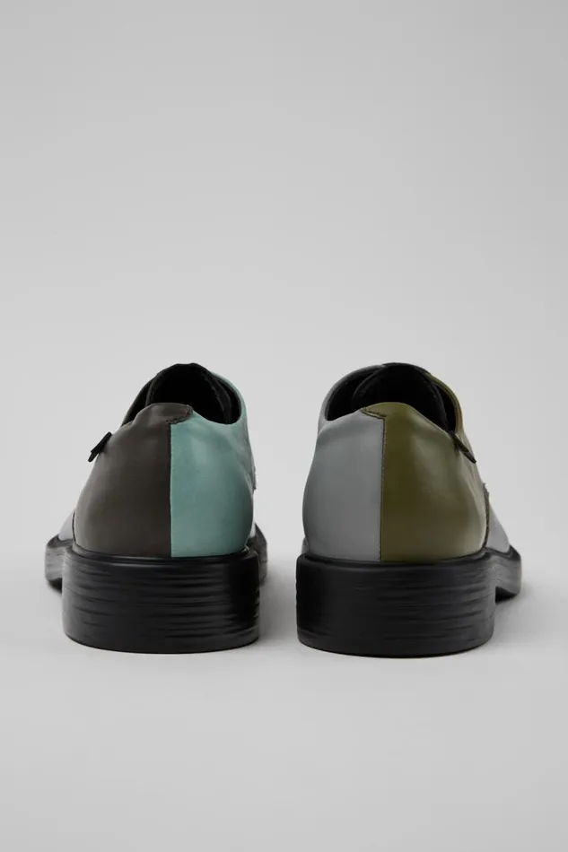 Formal Shoes Men Camper Twins Multicolored Leather Shoes