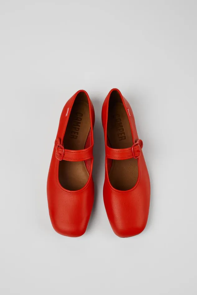 Formal Shoes Women Camper Casi Myra Red Leather Shoes
