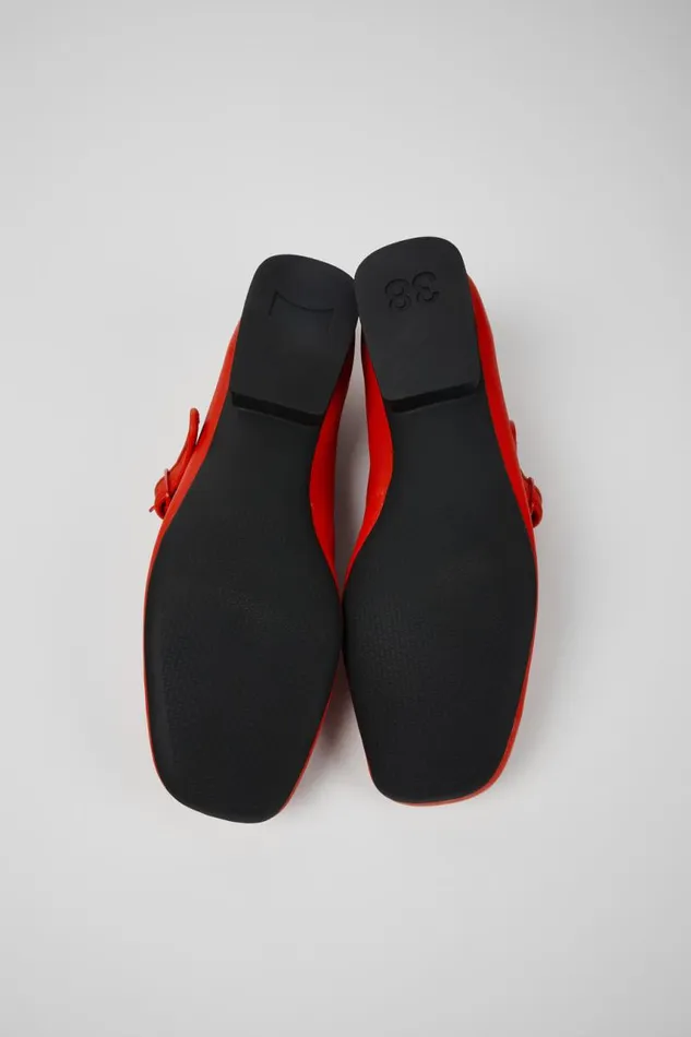 Formal Shoes Women Camper Casi Myra Red Leather Shoes