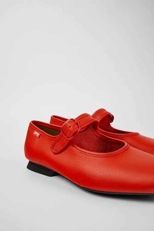 Formal Shoes Women Camper Casi Myra Red Leather Shoes