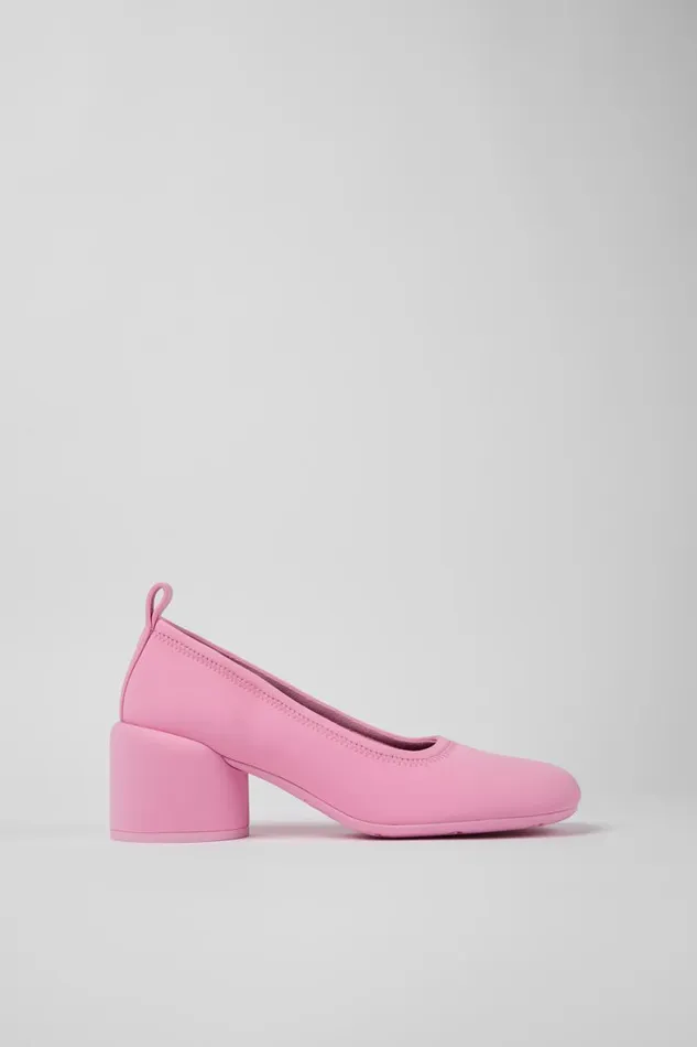 Formal Shoes Women Camper Niki Pink Textile Ballerina