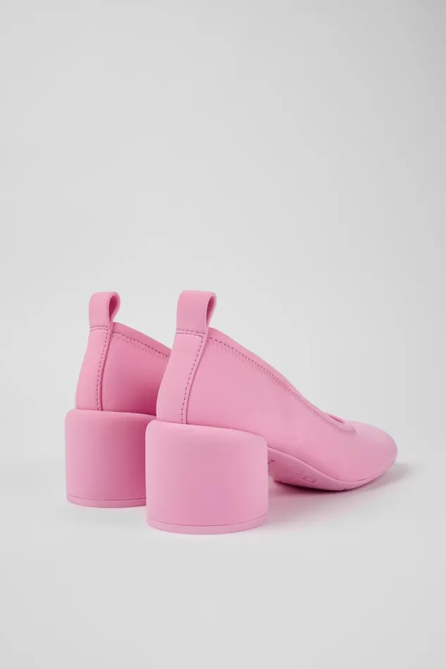 Formal Shoes Women Camper Niki Pink Textile Ballerina