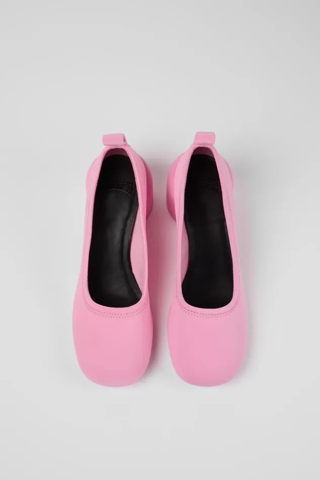 Formal Shoes Women Camper Niki Pink Textile Ballerina