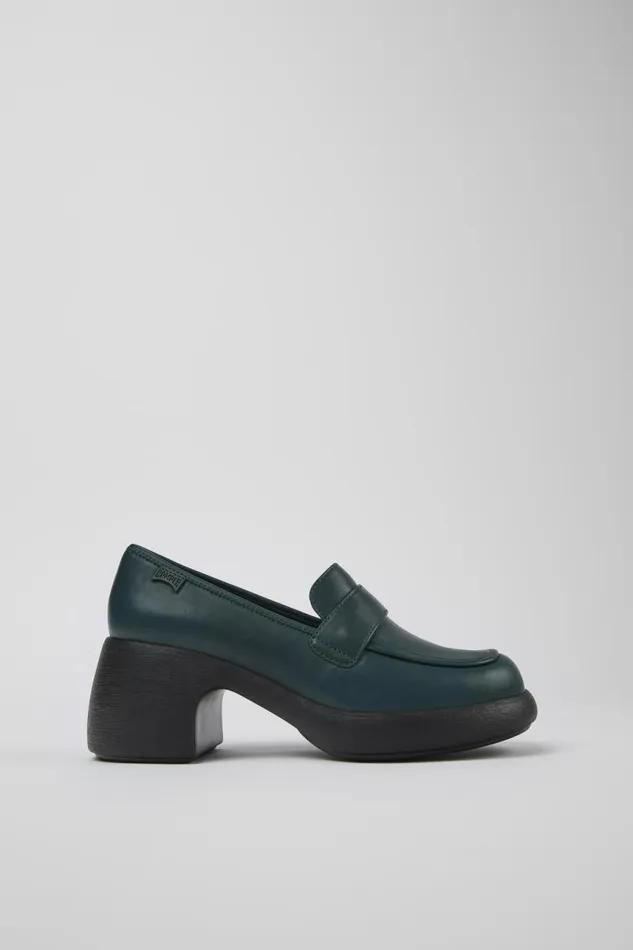 Formal Shoes Women Camper Thelma Green Leather Loafer Formal Shoes Women Camper Thelma Green Leather Loafer