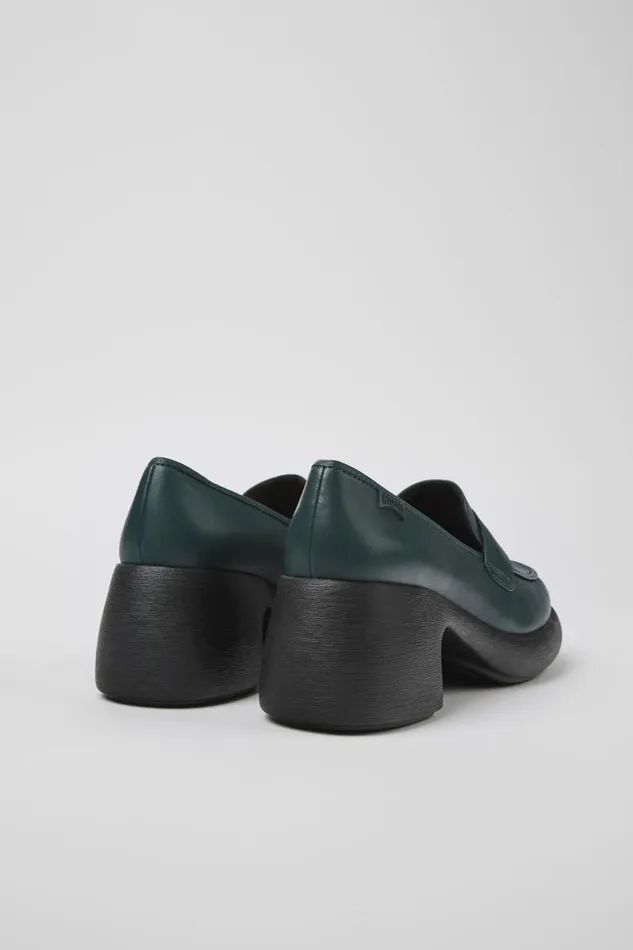 Formal Shoes Women Camper Thelma Green Leather Loafer Formal Shoes Women Camper Thelma Green Leather Loafer