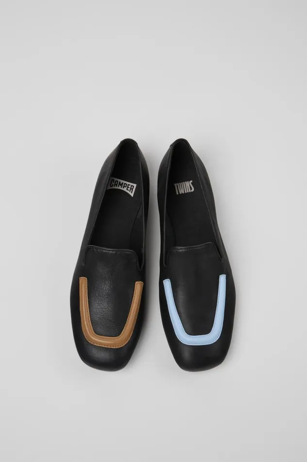 Formal Shoes Women Camper Twins Black Leather Ballerinas Formal Shoes Women Camper Twins Black Leather Ballerinas