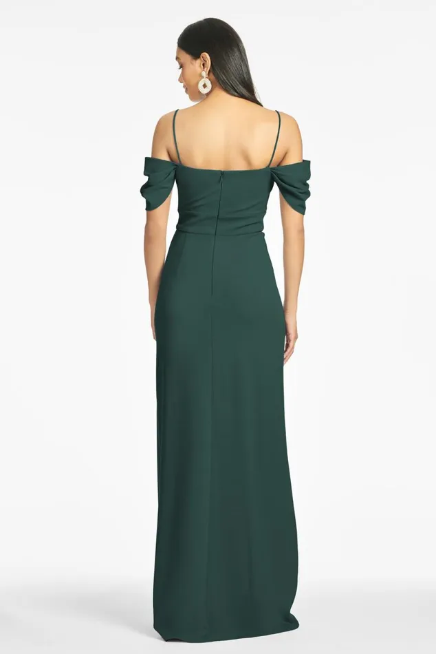 Formal Women Sachin and Babi Brittany 4Way Stretch Crepe Gown 8211 Emerald