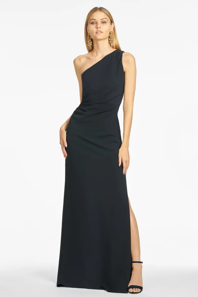 Formal Women Sachin and Babi Cece 4Way Stretch Crepe Gown 8211 Navy
