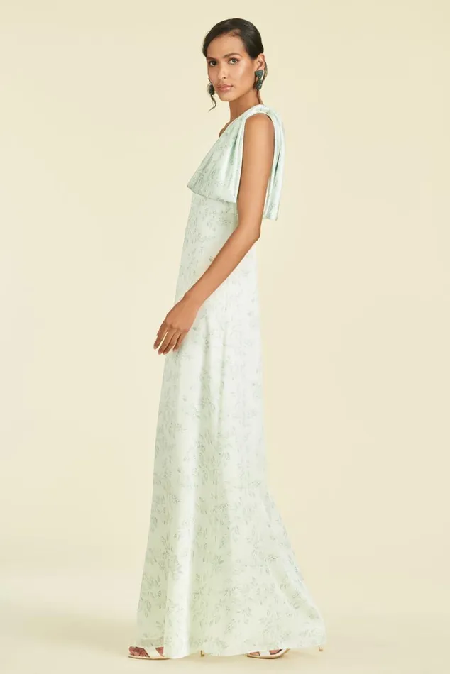 Formal Women Sachin and Babi Chelsea Gown 8211 Jade Rose Watercolor