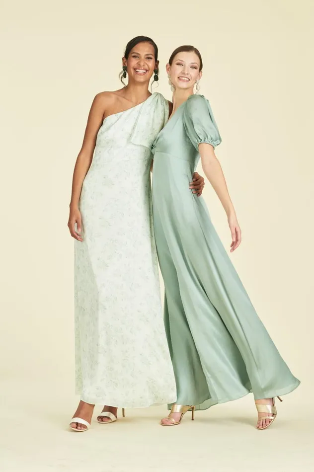 Formal Women Sachin and Babi Chelsea Gown 8211 Jade Rose Watercolor