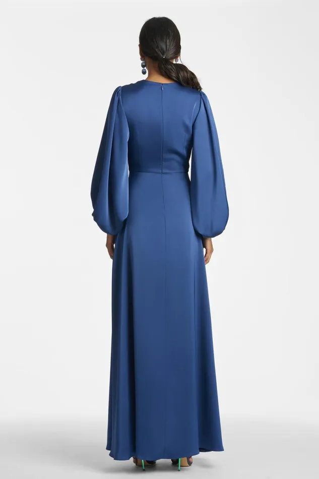 Formal Women Sachin and Babi Jenny Gown 8211 Washed Indigo