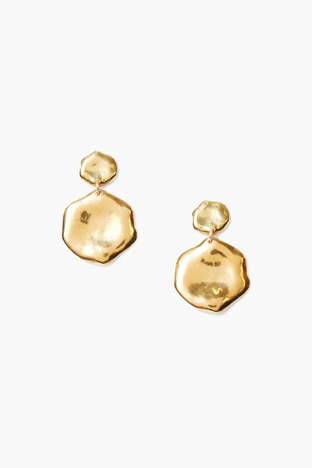 Fortuna Coin Earrings Yellow Gold Women Chan Luu Earrings
