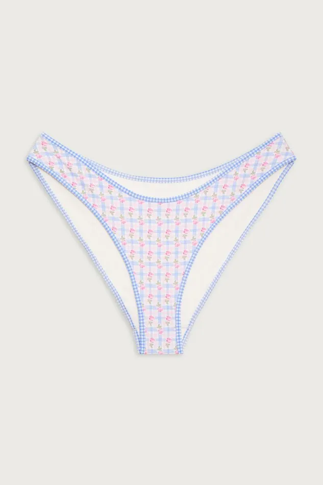 Frankies Bikinis Bikinis Women Catalina Full Coverage Bikini Bottom Rose Picnic