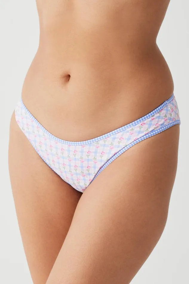 Frankies Bikinis Bikinis Women Catalina Full Coverage Bikini Bottom Rose Picnic